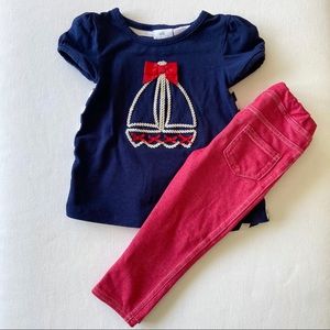 Baby girl nautical outfit